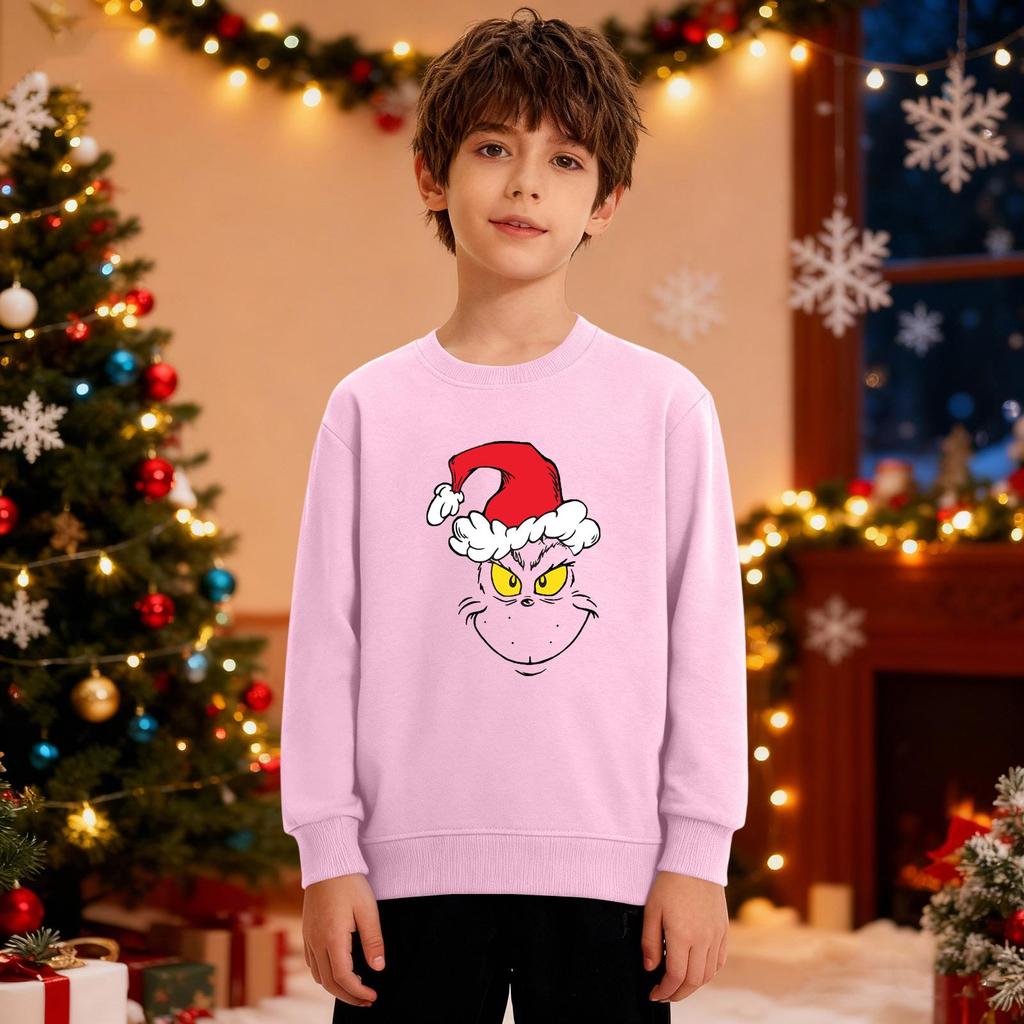 Christmas Sweatshirt Boys Girls Ugly Xmas Christmas Shirt Crewnek Toddler Long Sleeve Pullover Outfit Tops