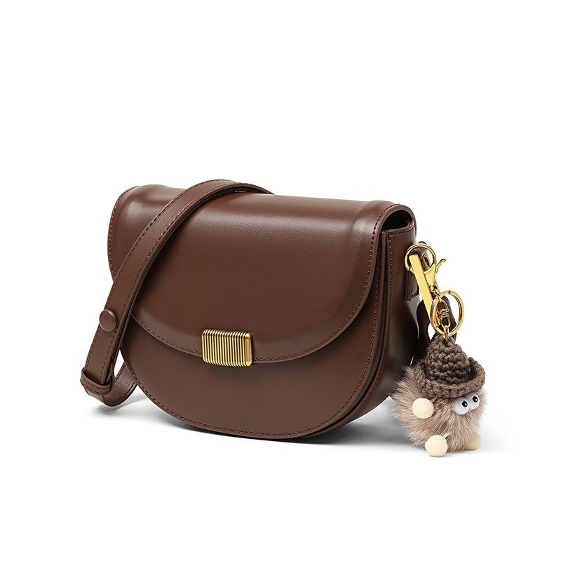 2025 New Fashion Versatile Crossbody Bag for Women, Saddle Bag, Underarm Bag, High-End Single Shoulder Bag