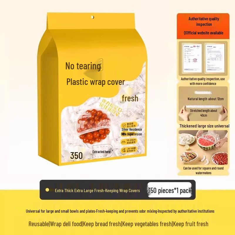 Verdickte Einweg-Frischhaltefolie in Lebensmittelqualität zur Frischhaltung und Aufbewahrung von Resten