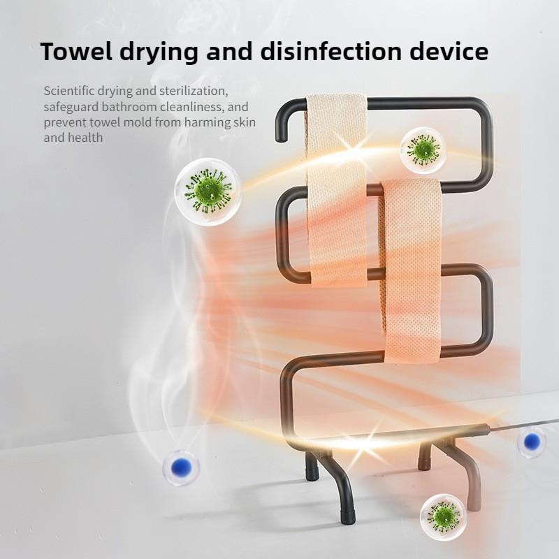 Portasciugamani Elettrico Intelligente a Temperatura Costante per Bagno in Acciaio Inossidabile per Uso Domestico