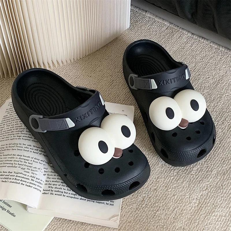 1 Paar Cartoon Lustig Großes Auge Schuhschnalle DIY Dekoration Schuhanhänger Schuhzubehör Party Jungen Mädchen Geschenk