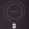 New Stainless Steel Pendant Necklaces Mirror Polish Simple Jewelry Gift Trend Hip Hop Jewelry