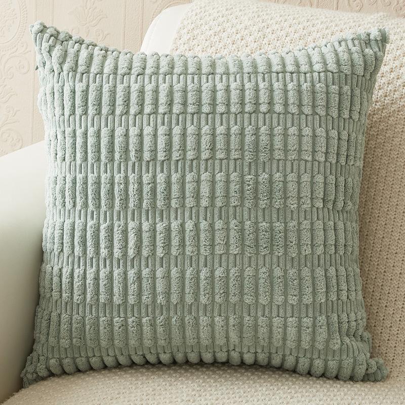 45x45cm Kordové povlaky na dekorační polštáře Měkké pruhované čtvercové povlaky na polštáře Jarní povlaky na polštáře na pohovku, gauč, ložnici, židli