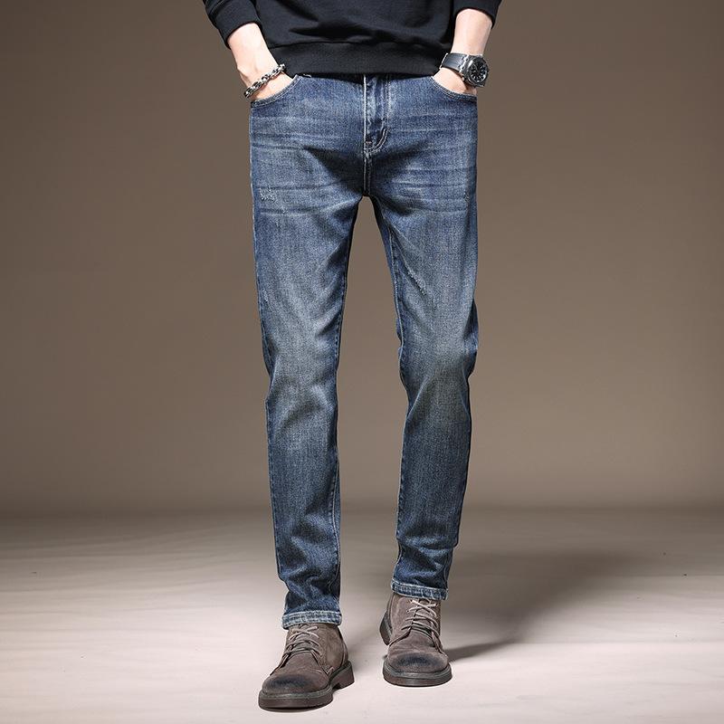

Spring New Men s Jeans Elastic Slim and Thin Spring Men s Trousers Fashion Retro Jeans Son Male 33
