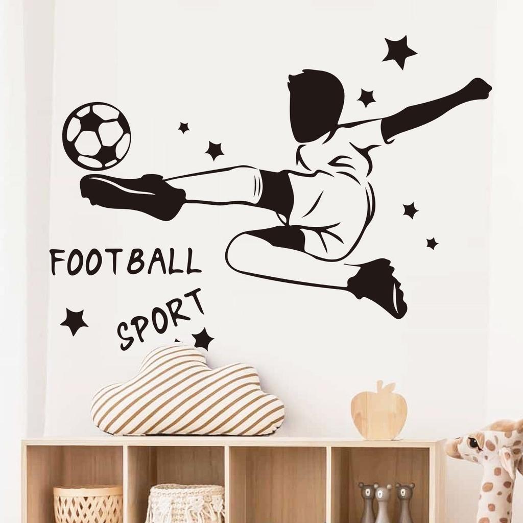 2026 USA Canada Mexico World Cup Football Soccer Wall Sticker Self-Adhesive Removable for Home Party Room Fan Decor