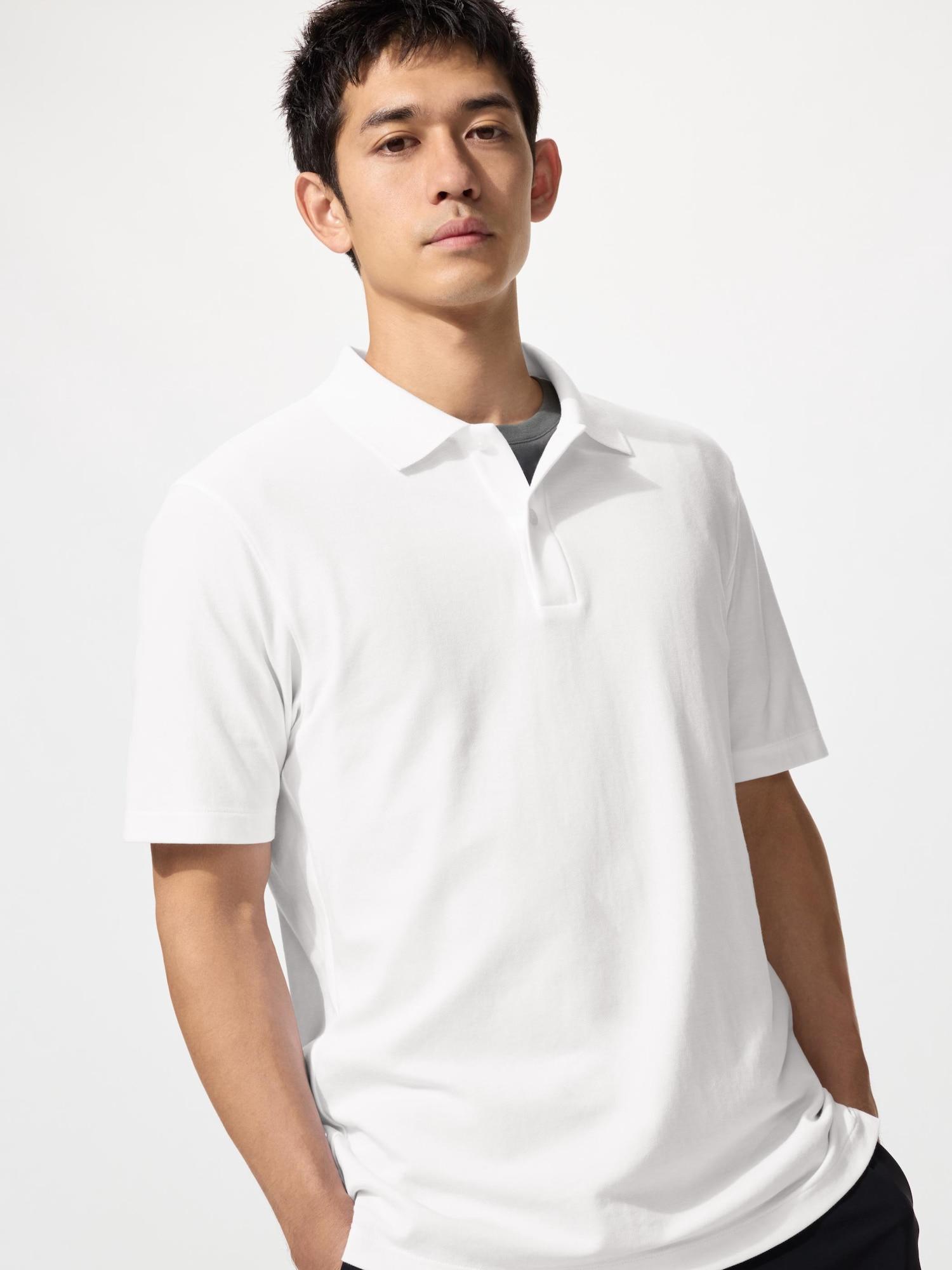 

Uniqlo Japan Air Rhythm Cotton Kanoko Polo Shirt 00 WHITE/XS