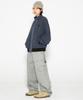 XTONZ Xp308 Check Carpenter Washed Cotton Pants (Light Gray)