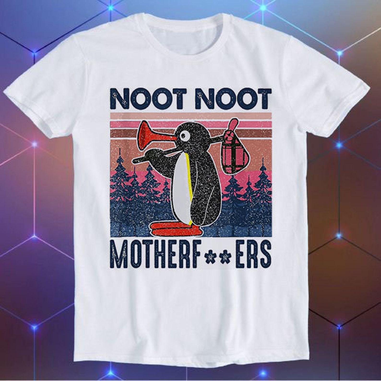 Angry Pingu Noot Noot Motherf***ers Meme Gift Unisex Gamer Cult Movie Music Cool Funny Gift T-Shirt E882 S