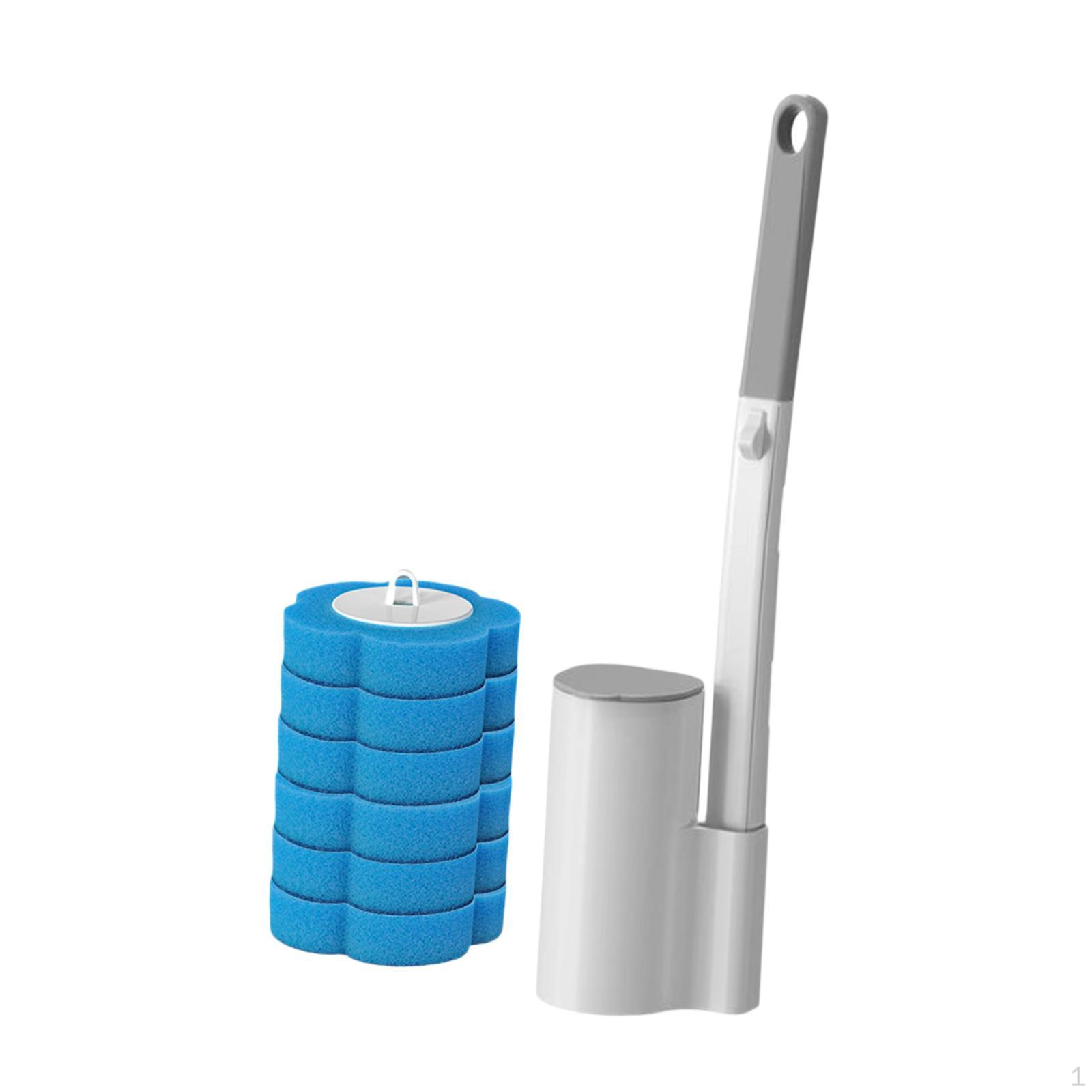 

Toilet Brush Brushes for Cleaning Refill Heads Scrubber Bathroom Household синий