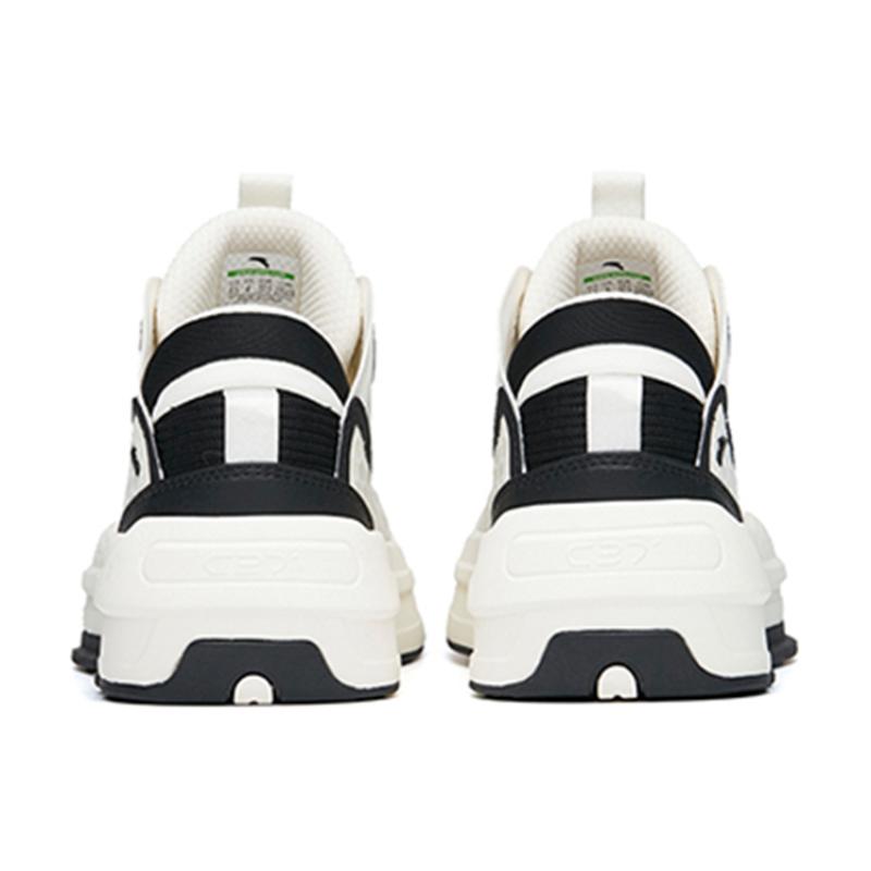 Anta C37 2.0 Lightweight And Wear-resistant Low-Top Skateboard Shoes Women's White Black Sneakers 922228082-4