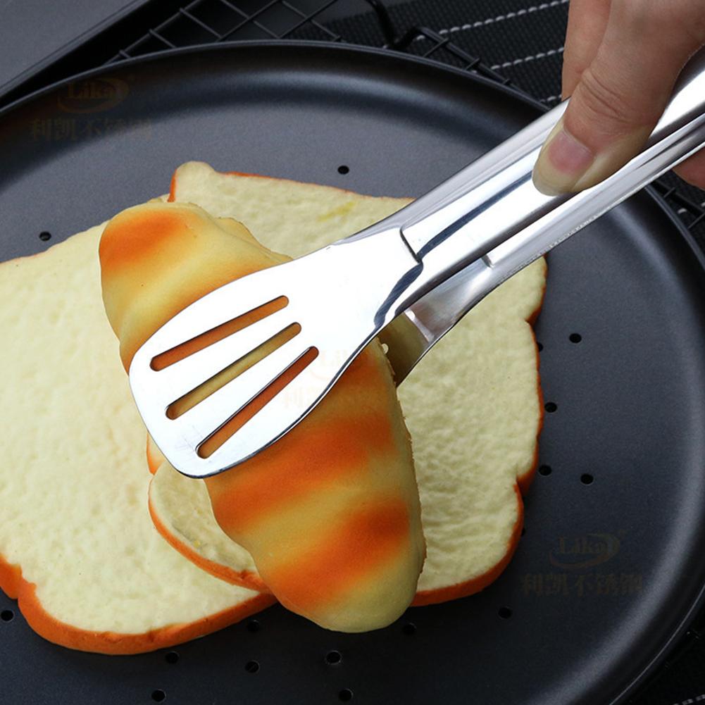 Stainless Steel Food Clip 0.8cm for BBQ Kitchen Baking Oven Use