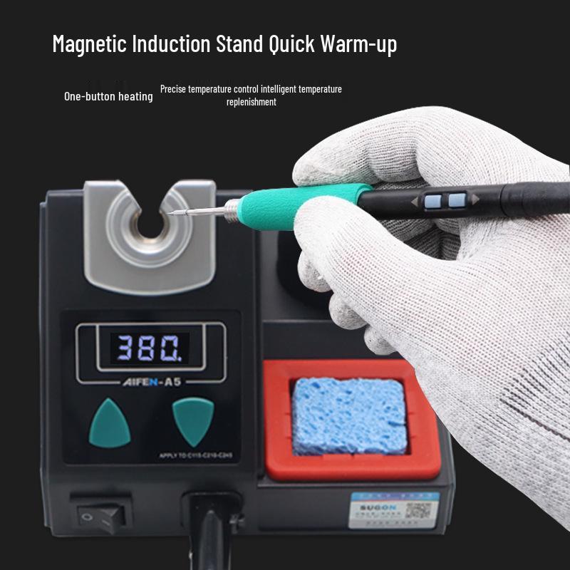 Aifeng A5 Soldering Station 2023 - 2-Sec Tin Melt, Instant Heat, Auto Sleep Electric Soldering Iron 210.