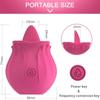 Rose Red Toy G Spot Vibrator Tongue  Licking Clit Stimulator Oral For Women Rechargeable Breast Nipple Female Masturbator