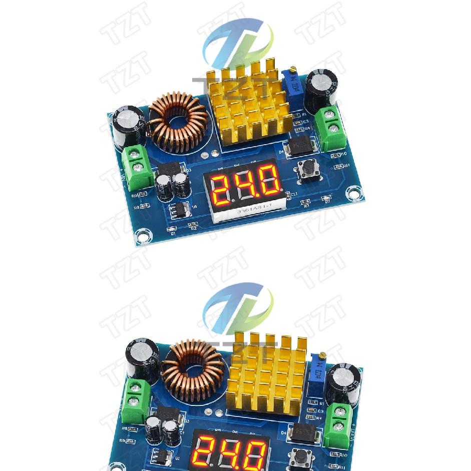 DC 3V-35V To DC 5V-45V Boost Module Digital Voltmeter DC-DC Step Up Module Boost Converter Board 5A Power Adjustable For Voltage