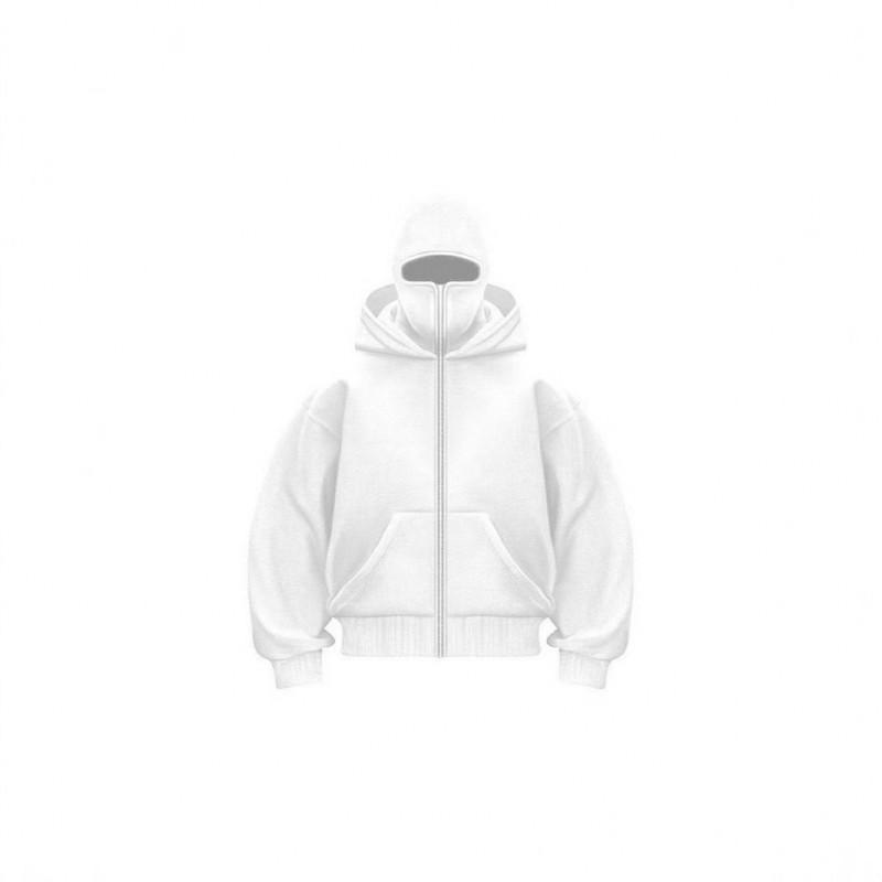 Unisex bluza z kapturem na zamek oversize casualowy sweter jesienna odzież uliczna