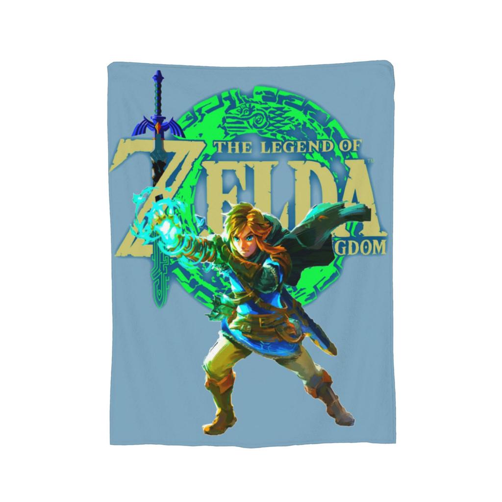 Z-Zeldas Breath Of The Wild Blanket Plush Funny Breathable Throw Blanket for Bed Sofa Decoration,