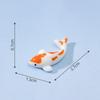 Mini-Harz-Koi-Fisch-Figuren Lebendige Mehrfarbige Lotus-Ornamente Korrosionsbeständig für Aquarium-Fischbecken Bonsai-Landschaftsgestaltung Dekor