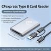 10Gbps CFexpress Type B Card Reader USB3.2 Gen2 Adapter Portable Type A-C CF Express B Card Reader for Windows XP MAC OS for SLR