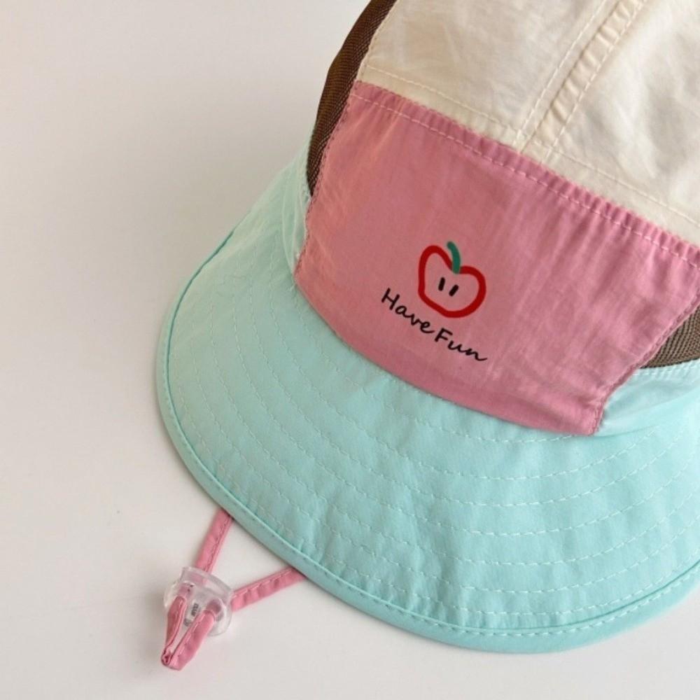 Macaron Color Children Sun Hat Breathable Detachable Cap Comfortable Quick-Dry Bucket Hat Boys