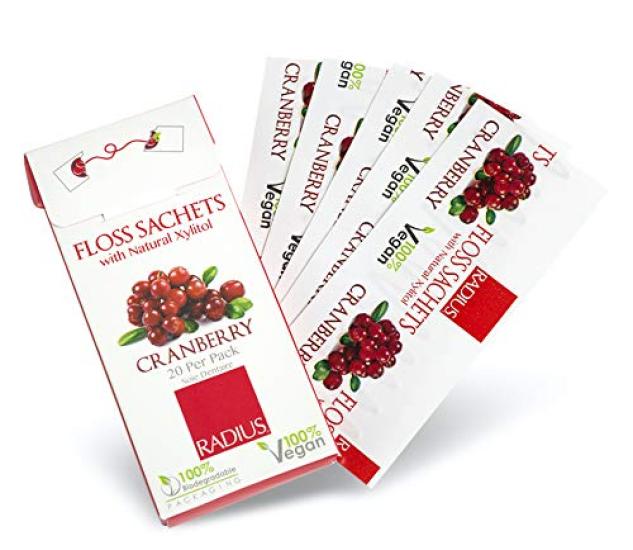 

Radius Floss Convenient for no no artificial natural silk Sachet carrying, single-use, gluten-free, preservatives, colors, vegan, biodegradable,