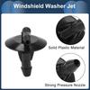 INFINAUTO Washer Nozzle Front Window Nozzle Wiper with Jet 1.2m Hose Fits OE:5125061AA Dodge Black