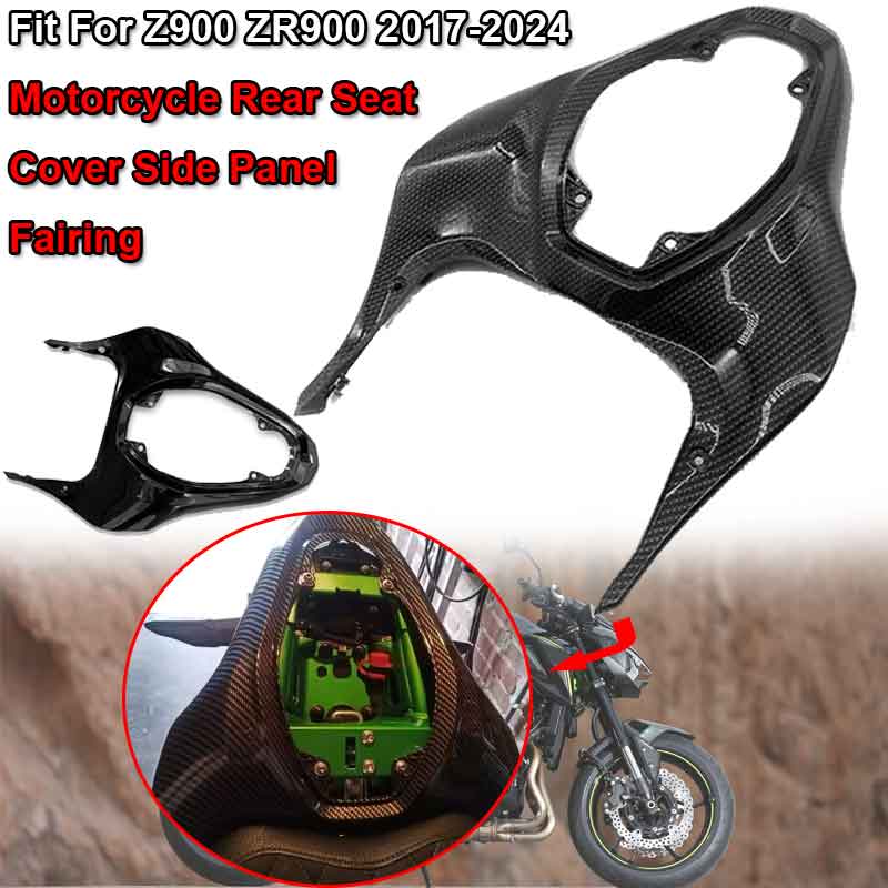 Fit For KAWASAKI Z900 ZR900 2017-2024 Motorcycle Upper Rear Seat Fairing Cover Duck Tail Panel Guard Fairing Cowl Seat Fairings