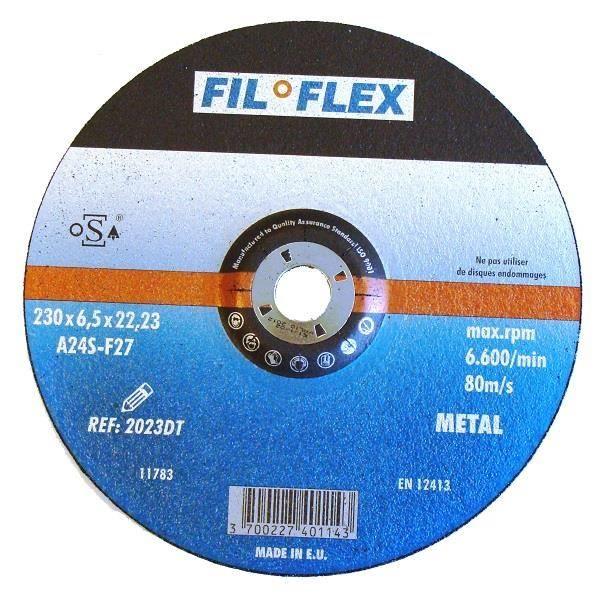 Disques À Ébarber - FIL°FLEX - 2012DT - Ø125mm - Ép6.5mm - Corindon Normal