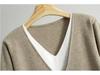 Women's Trendy Two-Piece Set: Drawstring Fake Two-Piece Sweater & Wide-Leg Pants - Long-Sleeved Knitwear for Spring & Autumn