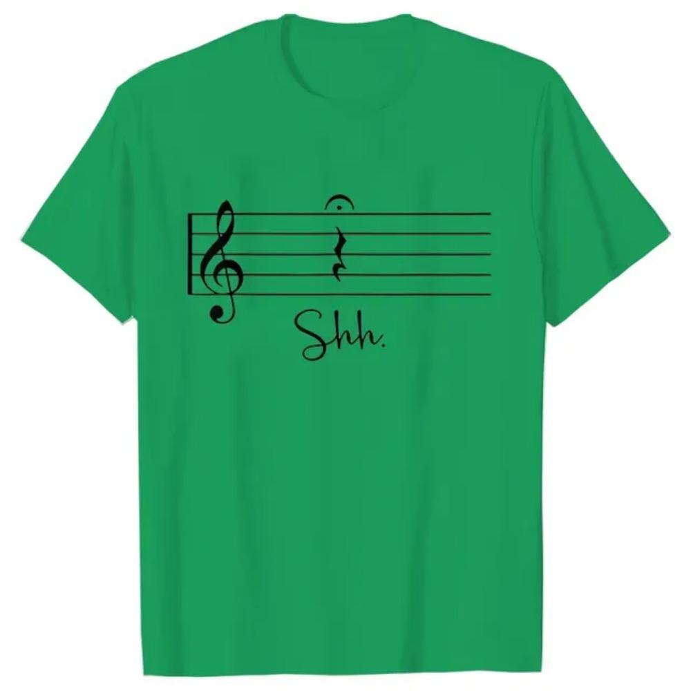 Music Notes Men T Shirts Funny Graphic 3d Print Tops Streetwear Short Sleeve Tees Oversized Harajuku Music Lover T-shirt Mens Clothing