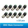 ABWR-20Pcs Male Metal BNC Connector With DC Connector Plug Screw Terminal UTP Video Balun For CCTV Surveillance Camera