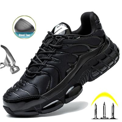 Obuwie robocze trampki ze stalowym noskiem, buty robocze odporne na przebicie, niezniszczalne buty ochronne, lekkie trampki turystyczne