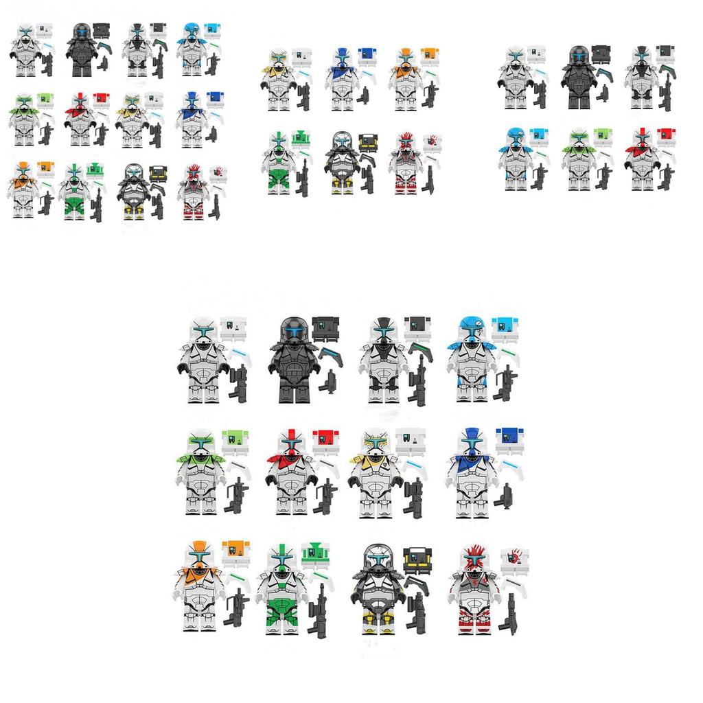 Star Wars Commandos Lego Minifigures 12-piece Set Of High-quality Abs Plastic Toys For Kids And Fans!