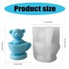 Reusable Silicone Candle Mold Easy to Use Silicone Candle Mold for Cup Bear Shape Candle and Home Decorations