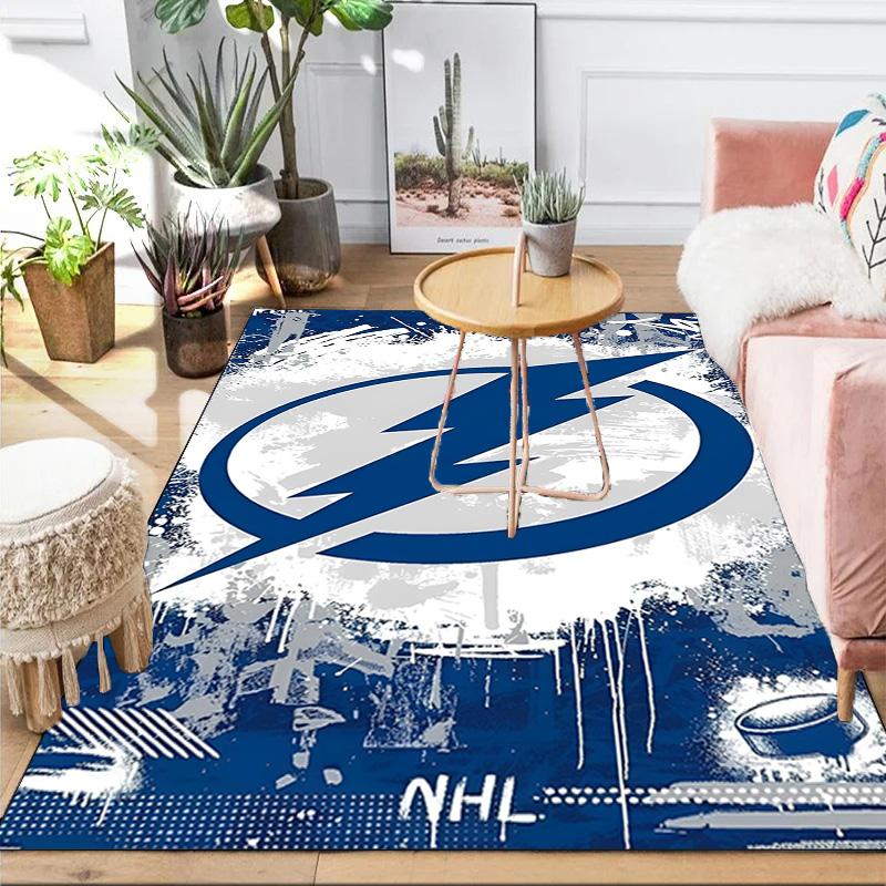 Tampa Bay Hockey Area Rug Suitable for Indoor And Outdoor,Carpets for Kitchens, Homes, Offices, Living Rooms,Home Decor,Christmas Gift