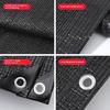 Thick Black Shade Cloth Reinforced Corner Shade Cloth Sun Blockage 2x6 Meters Sunshade For Plant Shelter Needs