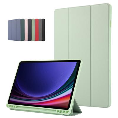 Δερμάτινη αναδιπλούμενη βάση TPU Trifold Tablet Samsung Galaxy Tab S9 FE Θήκη για Galaxy Tab S9 Fe Θήκη με θήκη για στυλό