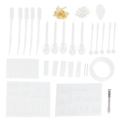 127pcs Set Silicone Mould Kit Jewelry Casting Tools DIY Necklace Bracelet Earring Pendant Tool Set