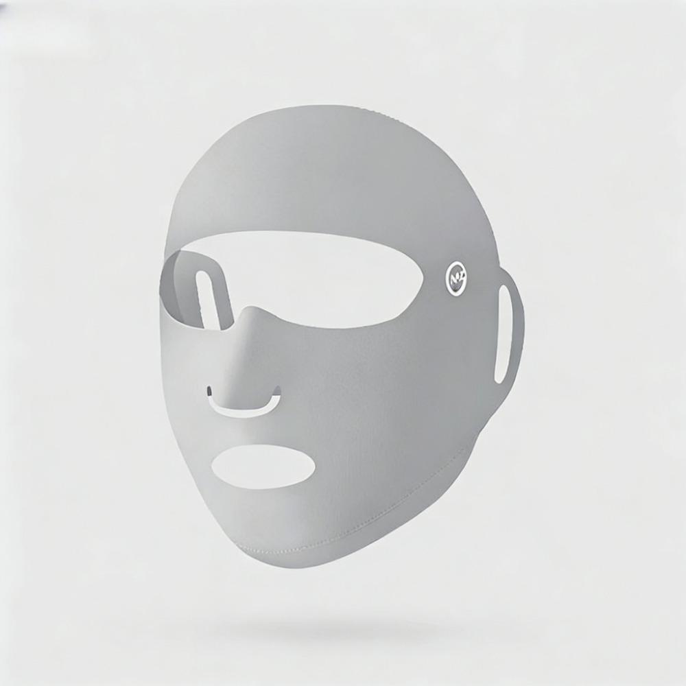 

Sun Protection Ice Silk Face Mask Breathable Washable UV Protection Face Cover for Outdoor Sports Running Cycling світло-сірого кольору