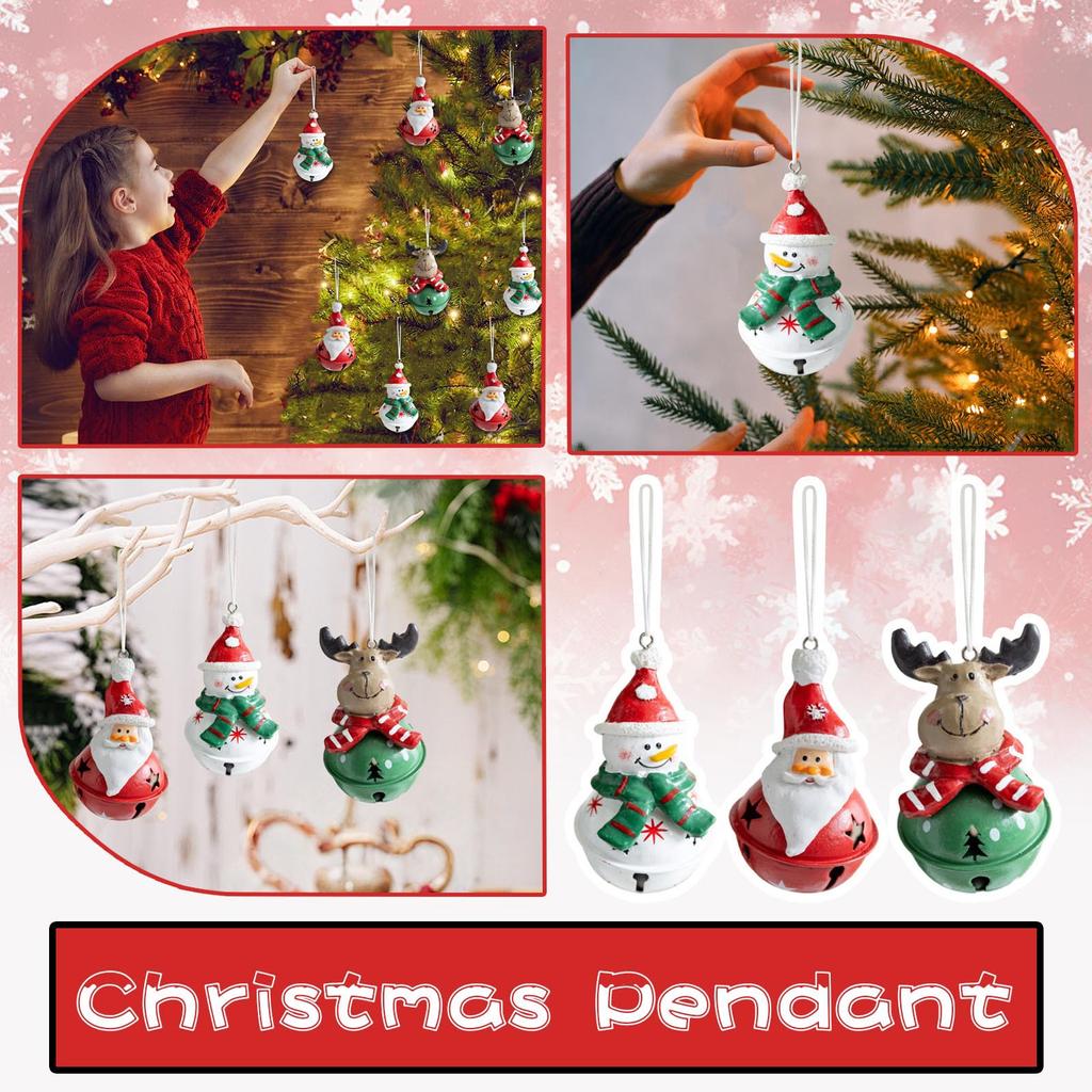 Christmas Pendant Decorations For Elderly People, Snowmen, Christmas Trees, Ornaments, Christmas Bells