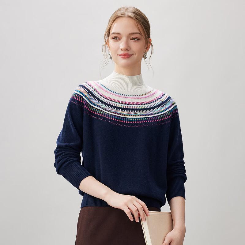 Kemon Boka Women's Fair Isle Cashmere Sweater