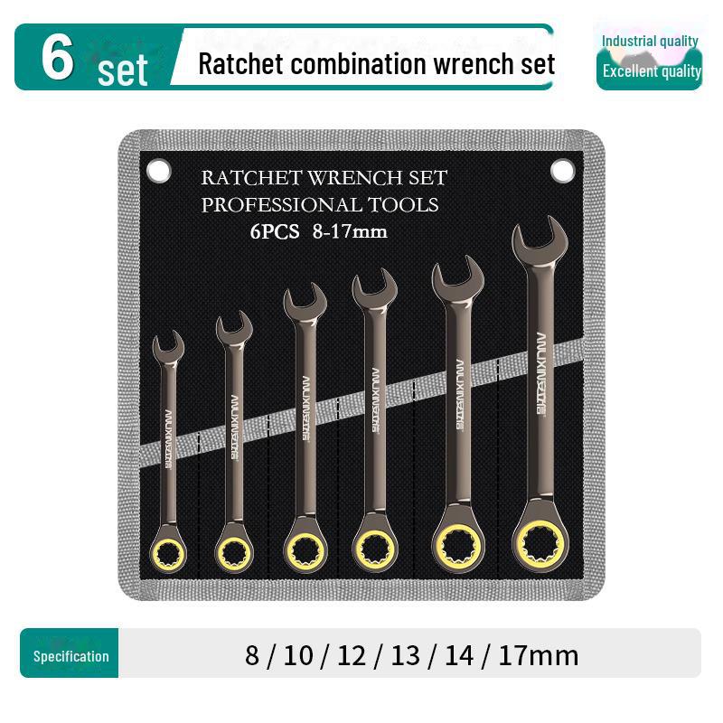 Hochleistungs-Autoreparatur-Ratschenschlüssel mit 72 Zähnen aus Chrom-Vanadium