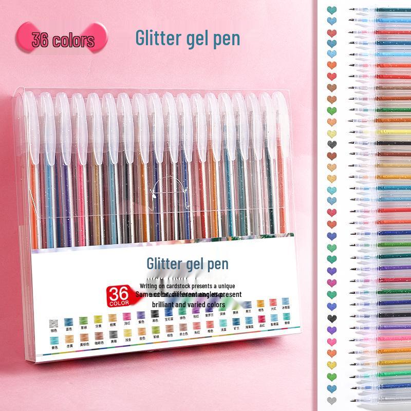 Colorful Gel Pen Set: Star Glitter, Color-Changing, Shiny Journaling Pen for Kids