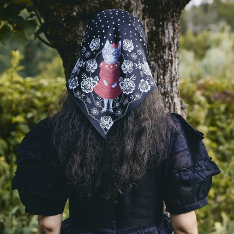 SOCKS APPEAL NAT silk scarf miss party