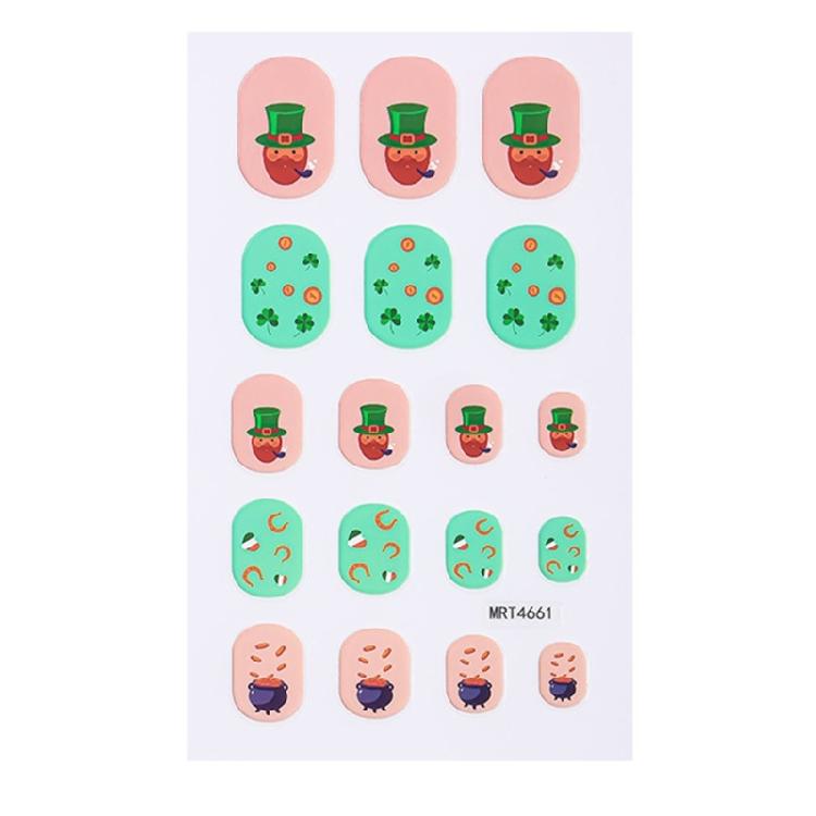User Friendly Waterproof Nail Stickers For Kids Cartoon Four Leaf Simple Apply Multiple Designs Fun Nail Decals