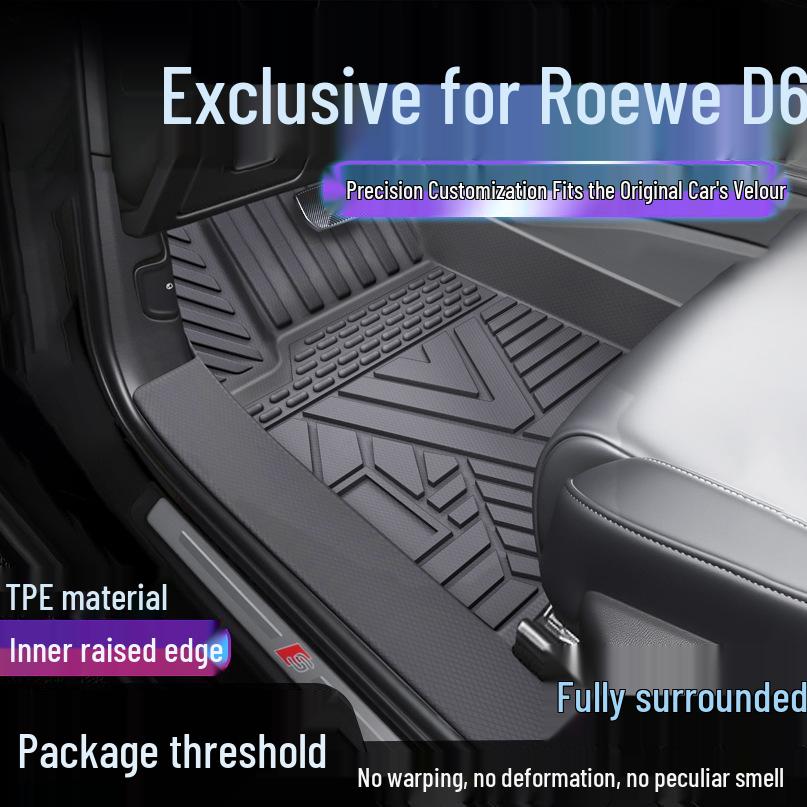 Roewe D6 TPE Waterproof Floor Mats & Door Sill Cover Single Layer TPE