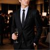 [D+Arts] Silk Narrow Tie, Paisley Pattern, 5cm, Kyoto Nishijin Weave, Made in Japan (Black, Narrow Tie)
