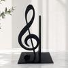 3D Printed Treble Clef Bookends, Music Note Shelf Organizer, Non-Slip Modern Bookend with Stable Support, Sturdy Music Themed Book Stand for Desk
