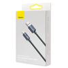 Cable for fast charging and data transfer USB Iphone Lightning 24A 2m black