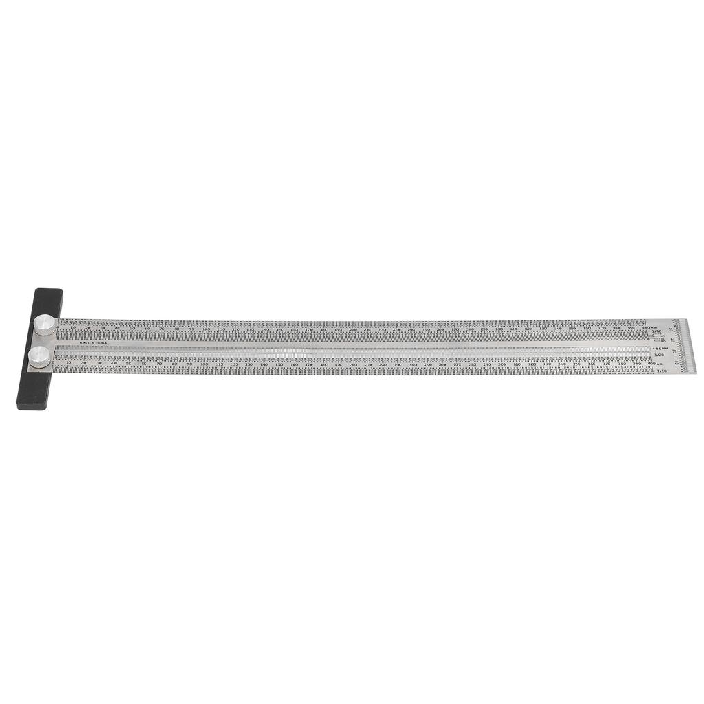 Woodworking Marking T Rulers Positioning Scribing Ruler Gauge Carpenter Measuring Mark Ruler 400mm