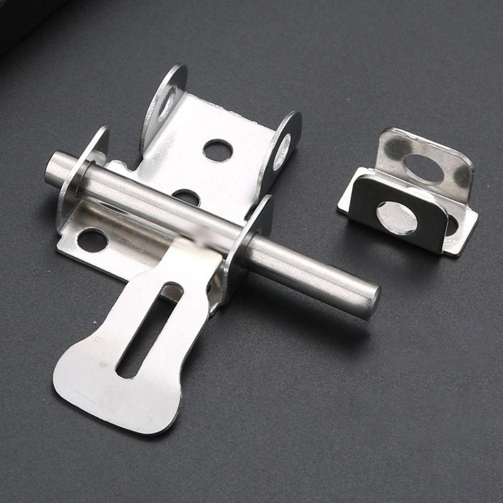 Stainless Steel Stainless Steel Door Latch With Screws Gate Safety Lock Bathroom Door